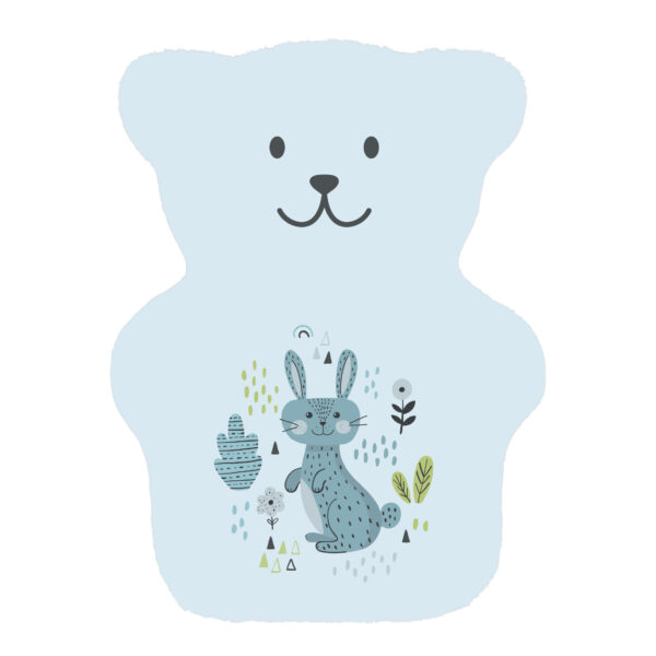 removable cover for blue rabbit therapeutic teddy bear